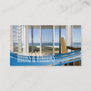 Windows and Doors Installers Construction Business Card