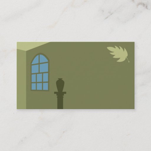 Customizable Windows and Leaves Business Card