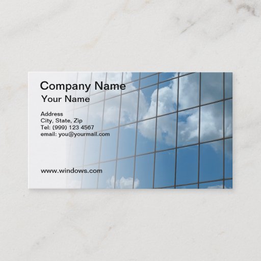Customizable Windows Business Card