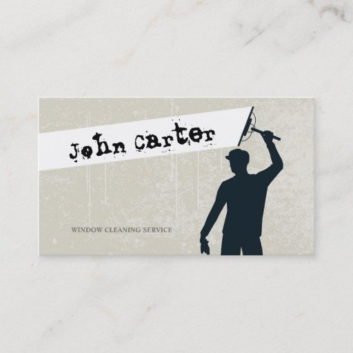 Customizable Windows Cleaning Service Business Card Template