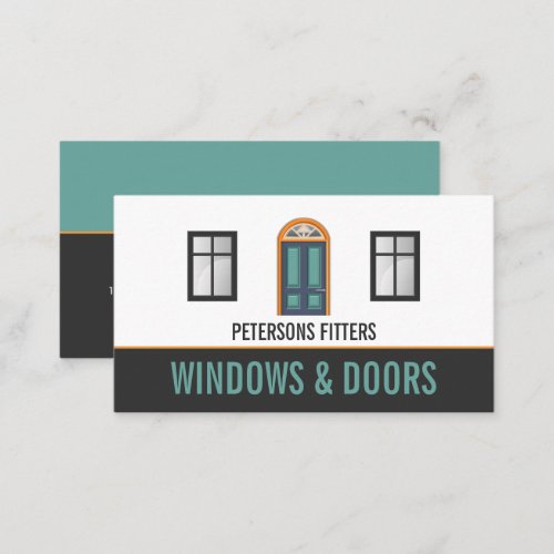 Windows  Doors Window  Door Fitter Company Business Card