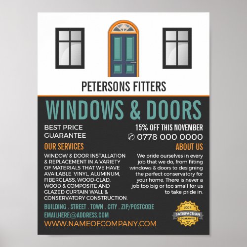 Windows  Doors Window  Door Fitter Company Poster