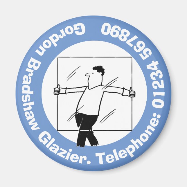 Windows Glass & Glazing for the Glazier. Magnet (Front)