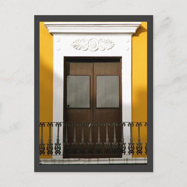 Windows of Old San Juan, Puerto Rico Postcard (Front)