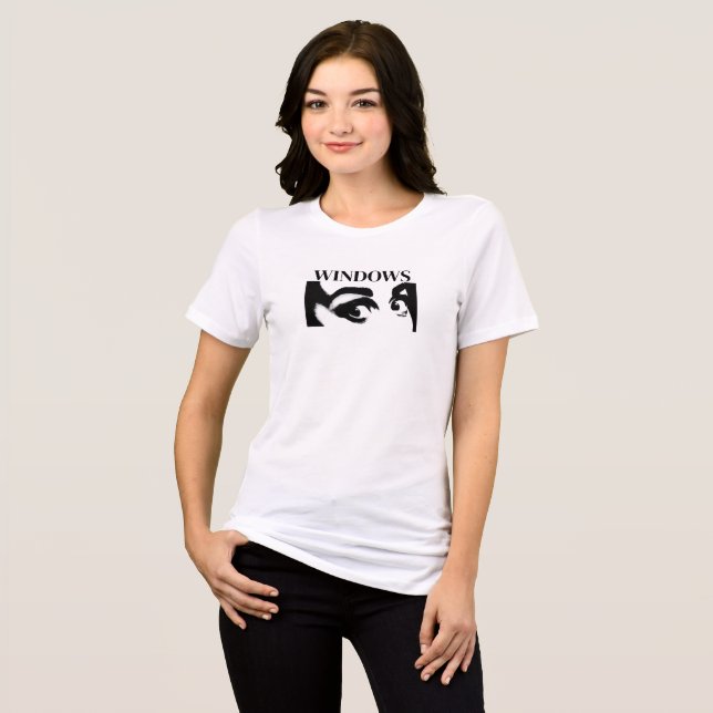 Windows Parody T‑Shirt – Funny Graphic Design for  Tri-Blend Shirt (Front Full)