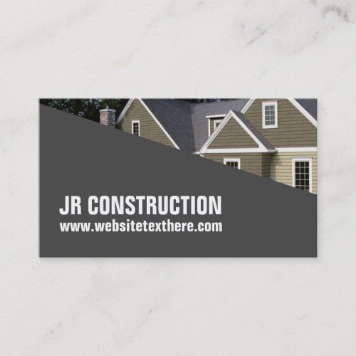 Windows Siding Contractor Construction Business Card