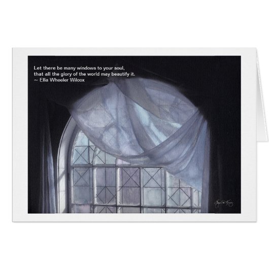 "Windows to Your Soul" Card (Front Horizontal)