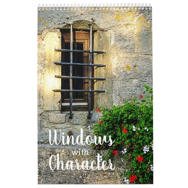 Windows with Character 12-Month Calendar 2024 (Cover)