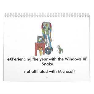 Windows XP Snake 2017 calendar