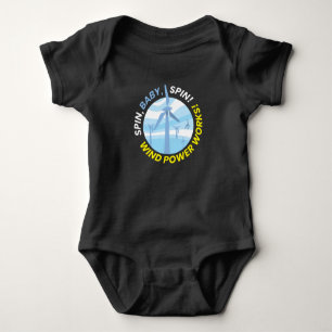 Windpower Wind Power Works Wind Energy Baby Bodysuit