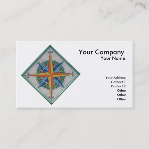 Customizable Windrose Business Card Template