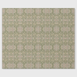 Windrush Olive Floral Vintage Wrapping Paper