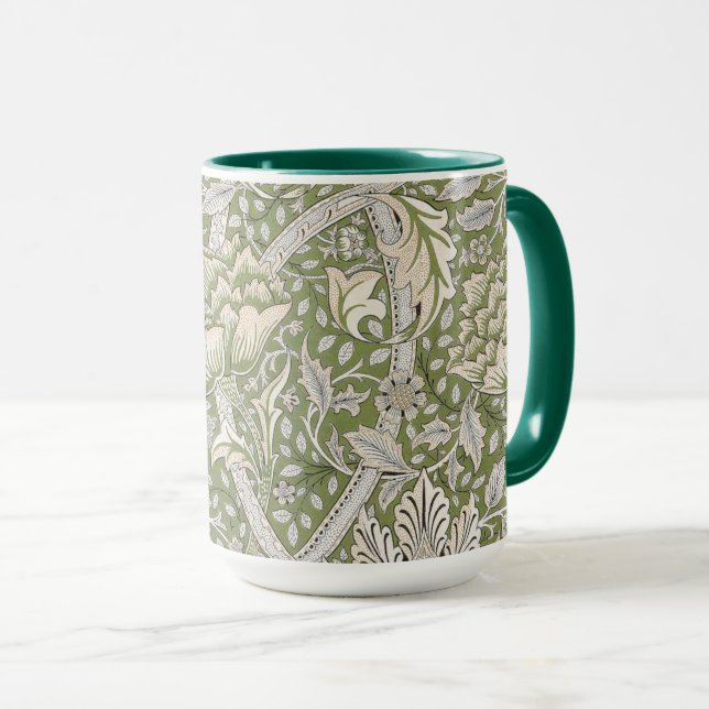 Windrush Pattern (by William Morris) Mug (Front Right)