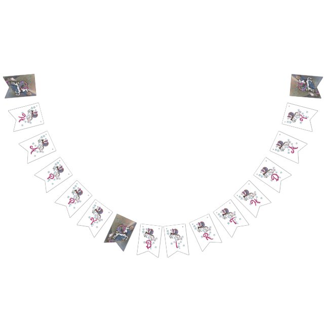 Winds and Wings Pegasus Birthday Bunting Flags (All)