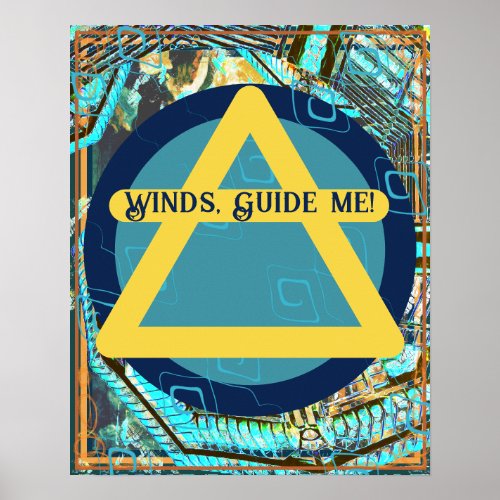 Winds Guide Me Air Symbol Poster