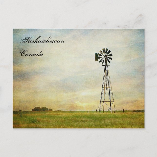 "Winds of Change" Saskatchewan Canada Postcard (Front)