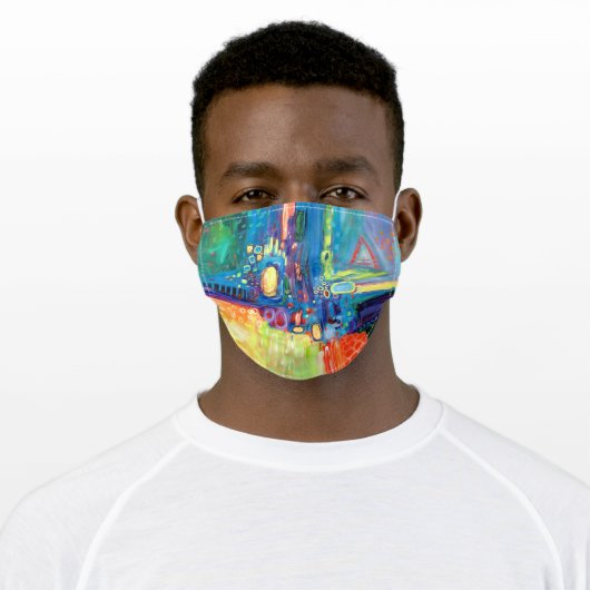 "Winds of Destiny" Adult Cloth Face Mask (Worn)