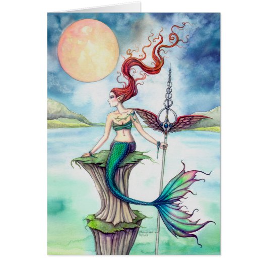 Winds of Ireland Mermaid Fantasy Art Cards (Front)