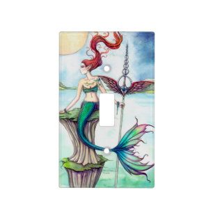 Winds of Ireland Mermaid Fantasy Art Light Switch Cover