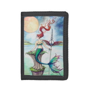 Winds of Ireland Mermaid Fantasy Art Tri-fold Wallet