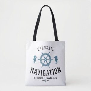 Windsail Navigation Poster Tote Bag