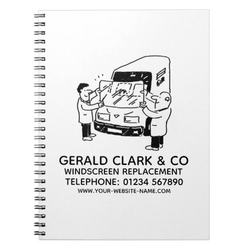 Windscreen Replacement  Repairs Notebook