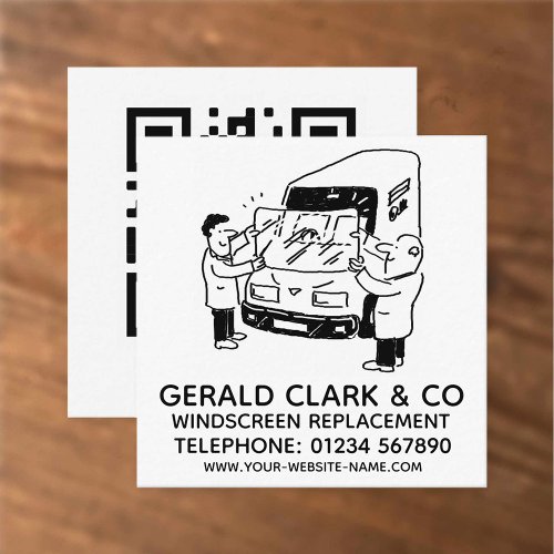 Windscreen Replacement  Repairs Square Business Card