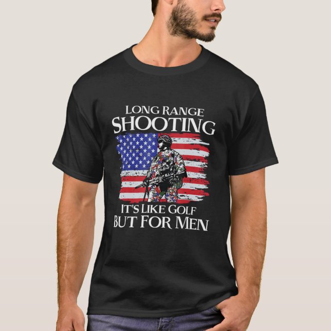 Windscreen shooting is like golf for men's pistol  T-Shirt (Front)