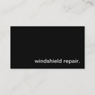 Windshield Repair Business Card