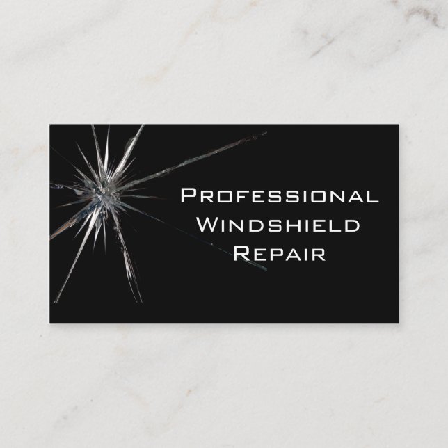 Windshield Repair Business Card (Front)