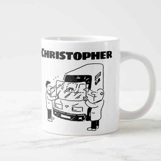 Windshield Repairs & Windscreen Replacement Giant Coffee Mug (Right)