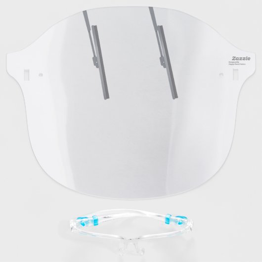 Windshield Wipers Funny Face Shield (Front w/Glasses)
