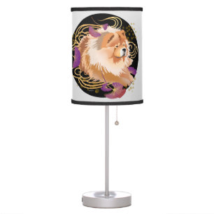 WINDSONG chow chow table lamp