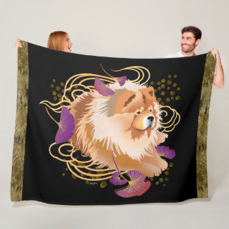 WINDSONG - Chow  fleece blanket - 3 sizes