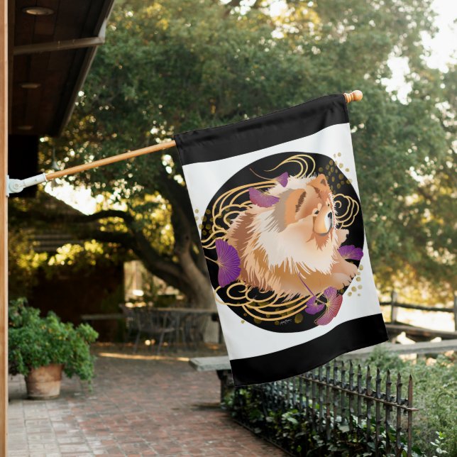 WINDSONG - Chow  house flag (In SItu)