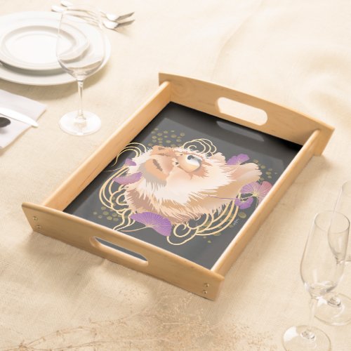 WINDSONG  Chow serving tray choose wood colorsize