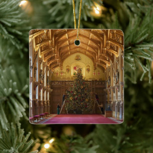 Windsor Castle Christmas Tree Ceramic Ornament