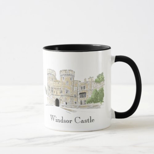 Windsor Castle Iconic Landmark Illustration Mug