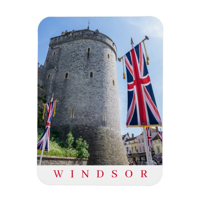 Windsor Castle tower fridge magnet (Vertical)