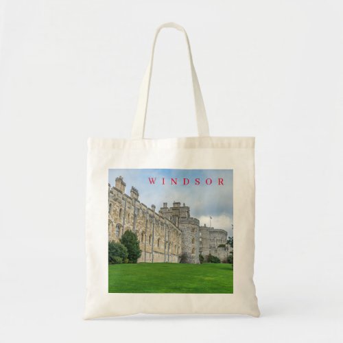 Windsor castle view tote bag
