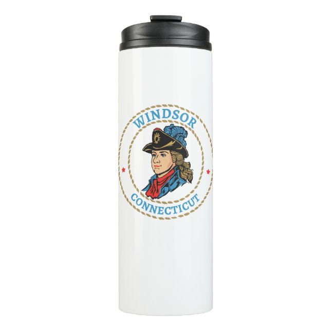 Windsor Connecticut Colonial Thermal Tumbler (Front)