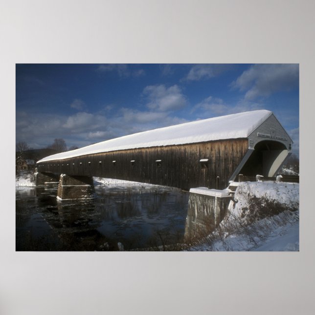 Windsor Cornish Covered Bridge Poster (Front)
