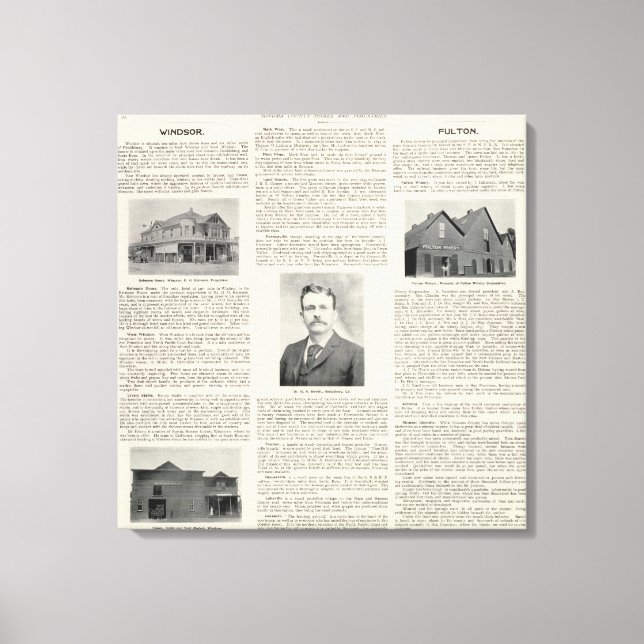 Windsor, Fulton, California Canvas Print (Front)