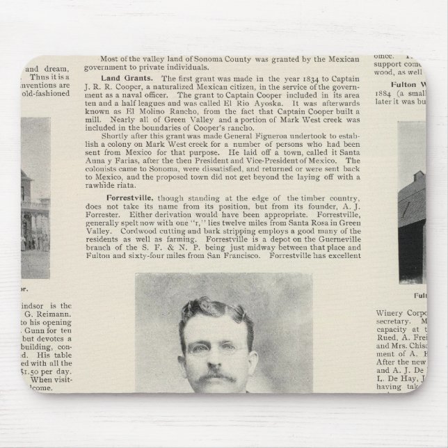 Windsor, Fulton, California Mouse Pad (Front)