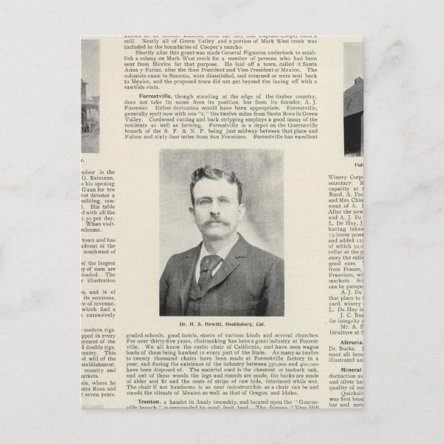 Windsor, Fulton, California Postcard (Front)