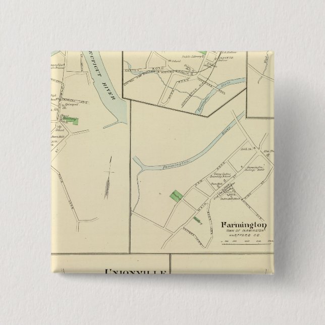 Windsor Locks Pinback Button (Front)