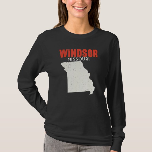 Windsor Missouri USA State America Travel Missouri T-Shirt (Front)