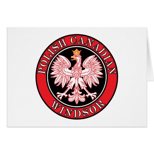 Windsor Polish Canadian Eagle Cards (Front Horizontal)