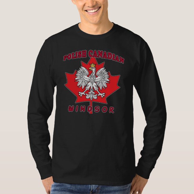 Windsor Round Polish Canadian Leaf T-Shirt (Front)