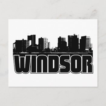 Windsor Skyline Postcard by TurnRight at Zazzle